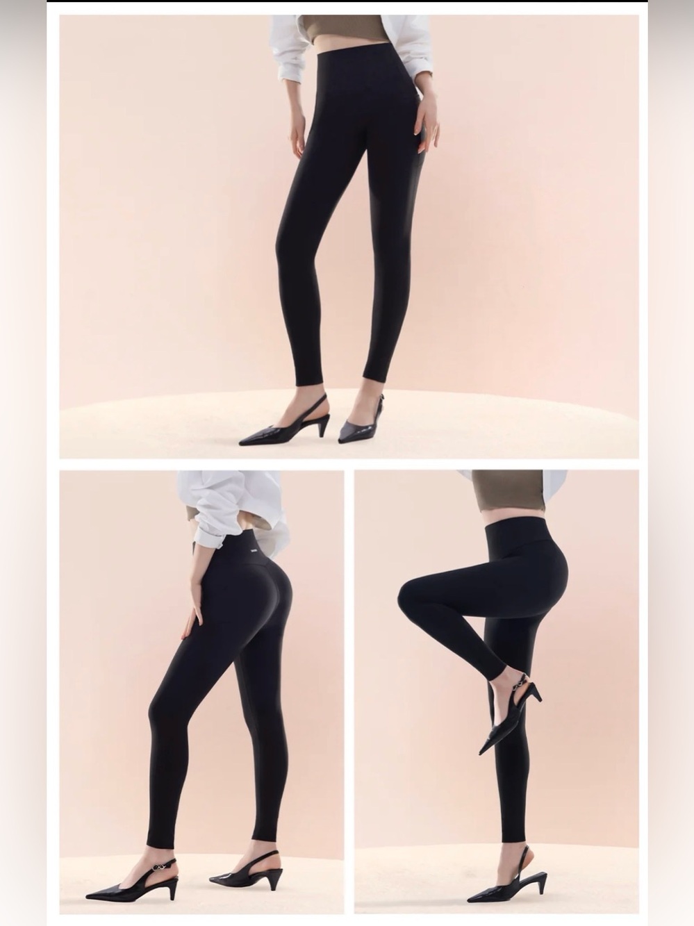 High-Rise Black Sculpting Leggings